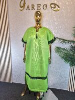 Scuba Net Midi Bubu Dress - Image 4