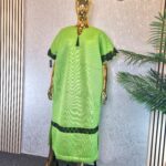 Scuba Net Midi Bubu Dress