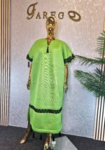 Scuba Net Midi Bubu Dress - Image 2