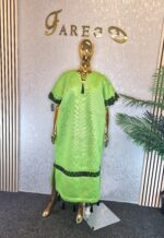 Scuba Net Midi Bubu Dress - Image 7