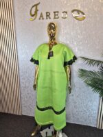 Scuba Net Midi Bubu Dress - Image 4