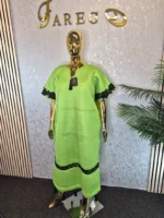 Scuba Net Midi Bubu Dress - Image 3