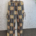 Ankara African Print Cargo Trousers, Women's Wide Leg Pants