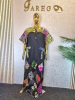 Ankara Scuba Patch Dress - Image 8