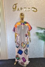 Ankara Scuba Patch Dress - Image 7