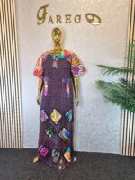 Ankara Scuba Patch Dress - Image 3