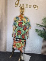Ankara Kaftan Dress - Image 5