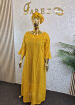 African Lace Kaftan Dress - Image 4
