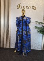 Luxurious organza Damask with black inner dress - Image 3