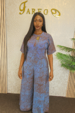 Adire Crepe Palazzo Jumpsuit