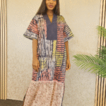 Adire Kaftan Dress