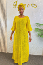 African Lace Kaftan Dress