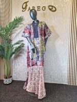 Adire Kaftan Dress - Image 5