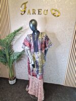 Adire Kaftan Dress - Image 4