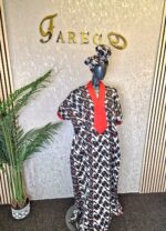 Ankara Kaftan Dress - Image 3