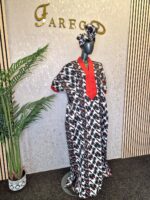 Ankara Kaftan Dress - Image 6