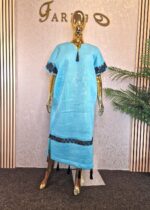 Scuba Net Midi Bubu Dress - Image 5