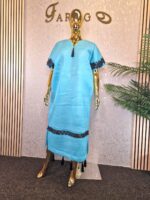 Scuba Net Midi Bubu Dress - Image 4