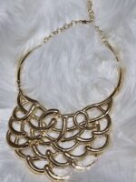 Gold Plated Party Jewellery Set: Necklace, Earrings, Bracelet & Ring - Image 6