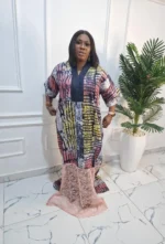 Adire Kaftan Dress - Image 2