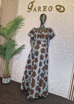 Ankara Off-Shoulder Maxi Dress  - Image 7