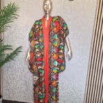 Tribal Ankara Butterfly Boubou Dress