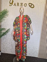 Tribal Ankara Butterfly Boubou Dress