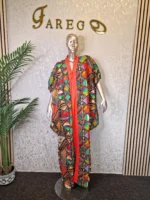 Tribal Ankara Butterfly Boubou Dress - Image 4