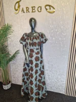 Ankara Off-Shoulder Maxi Dress  - Image 6