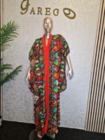 Tribal Ankara Butterfly Boubou Dress - Image 5