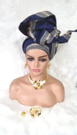 Gold Plated Party Jewellery Set: Necklace, Earrings, Bracelet & Ring - Image 4