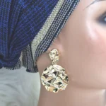 Gold Plated Statement Earrings