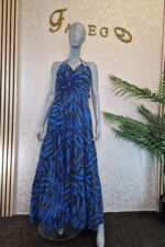 Ankara Maxi Dress African Print Summer Ruffle Dress - Image 3
