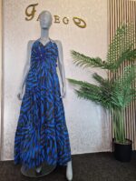 Ankara Maxi Dress African Print Summer Ruffle Dress - Image 5