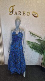 Ankara Maxi Dress African Print Summer Ruffle Dress - Image 2