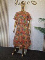 Ankara Crop Top and Flare Skirt Set - Image 2