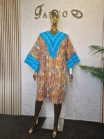 Elegant Ankara Kaftan Dress - Image 5