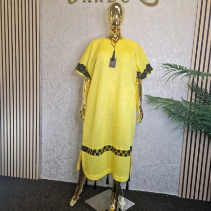 Scuba Net Midi Bubu Dress