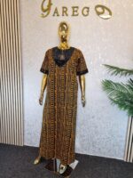 Embellished Ankara Kaftan - Image 4