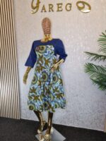 Ankara Short Flare Dress - Image 3