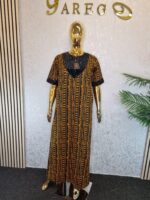 Embellished Ankara Kaftan - Image 5