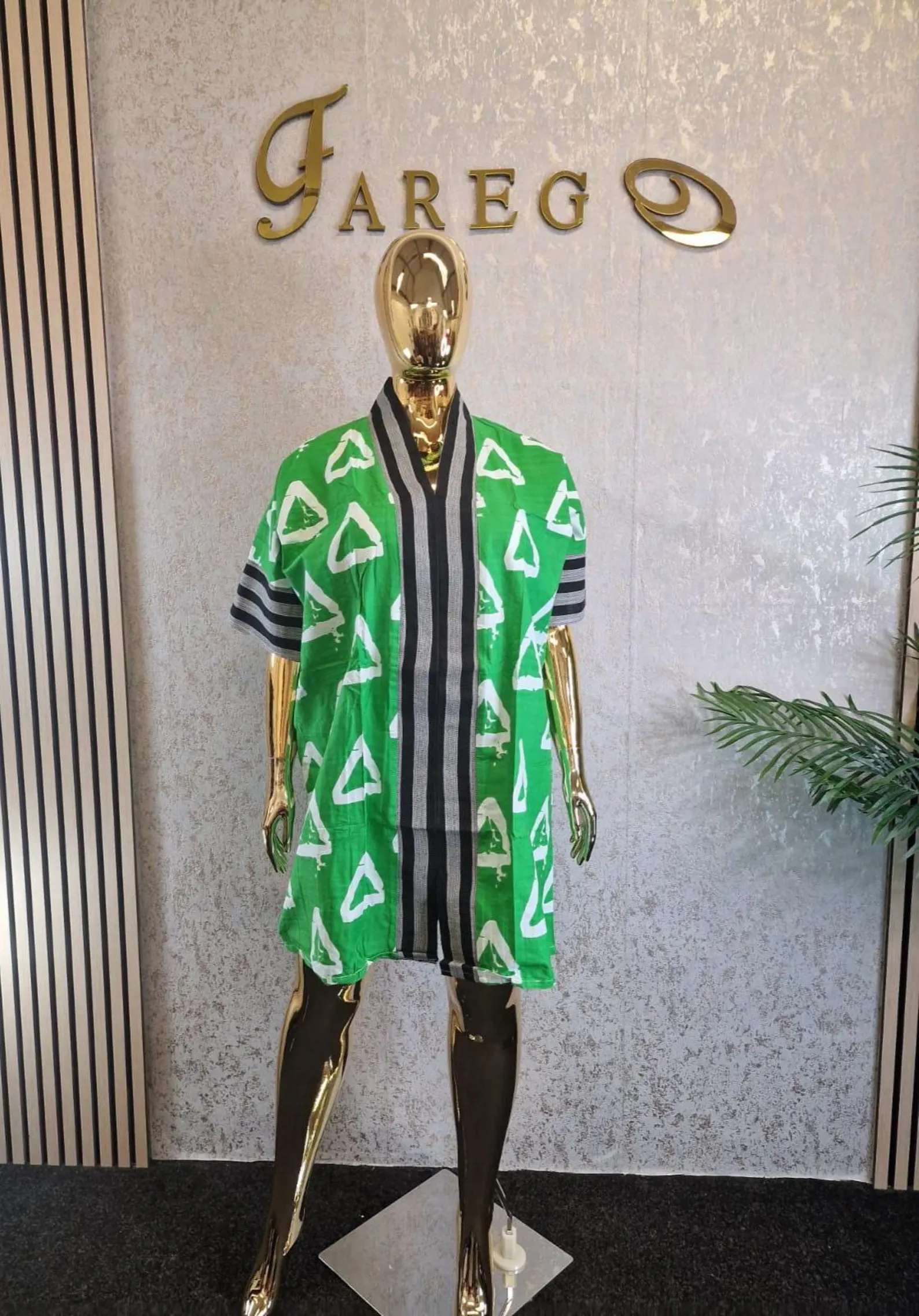 il_1588xN.7563795133_c9u5 Ankara Kaftan Dress Mixed with Aso oke - Image 1