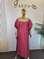 Luxury Mikado Silk Boubou Kaftan - Image 9