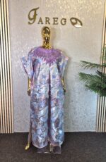 Luxurious Damask Boubou with embellishment