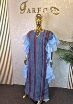 Luxury Aso Oke Kaftan Dress - Image 6