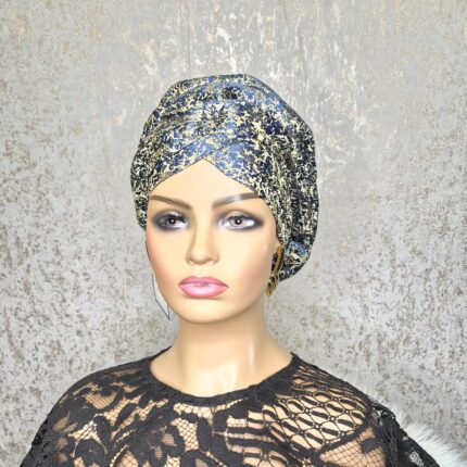 Damask Turban: African Head Wrap