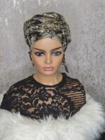 Damask Turban: African Head Wrap, Ready to Wear Gele - Image 4