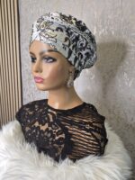 Damask Turban: African Head Wrap, Ready to Wear Gele - Image 5