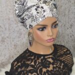 Damask Turban: African Head Wrap, Ready to Wear Gele