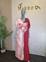 Luxury Mikado Silk Kaftan Dress - Image 4